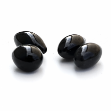 Камни декоративные черные (овал)