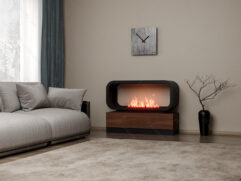 Тумба сквозная Империал-1200 с автоматическим биокамином Lux Fire Genius-I 800