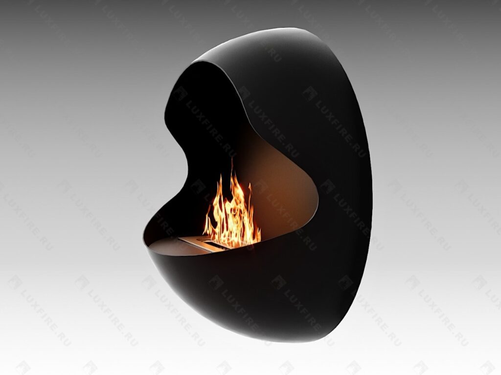 Настенный биокамин Lux Fire «Блэк Джек»