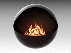 Настенный биокамин Lux Fire «Блэк Джек»