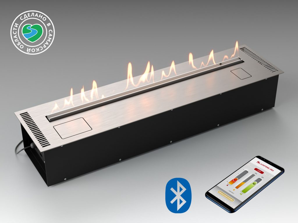 Автоматический биокамин Good Fire 1100 RC INOX