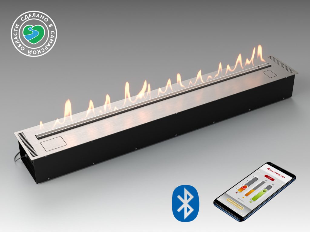 Автоматический биокамин Good Fire 1800 RC INOX