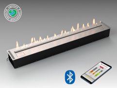 Автоматический биокамин Lux Fire Smart Flame 1900 RC INOX