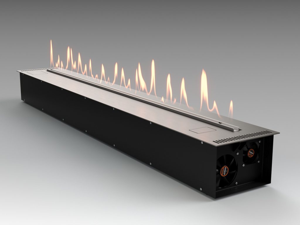 Автоматический биокамин Lux Fire Smart Flame 1900 RC INOX