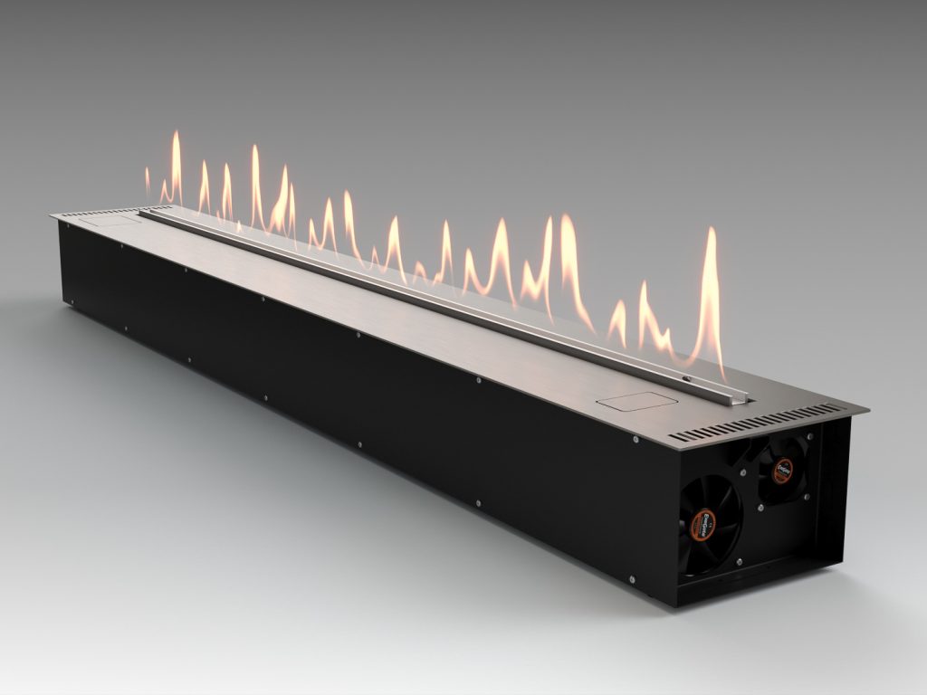 Автоматический биокамин Lux Fire Smart Flame 2000 RC INOX